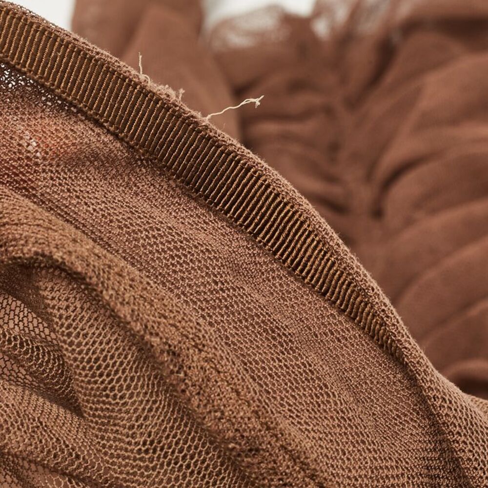 Dolce & Gabbana Brown Tulle Ruched Long Dress L - Picture 7 of 7
